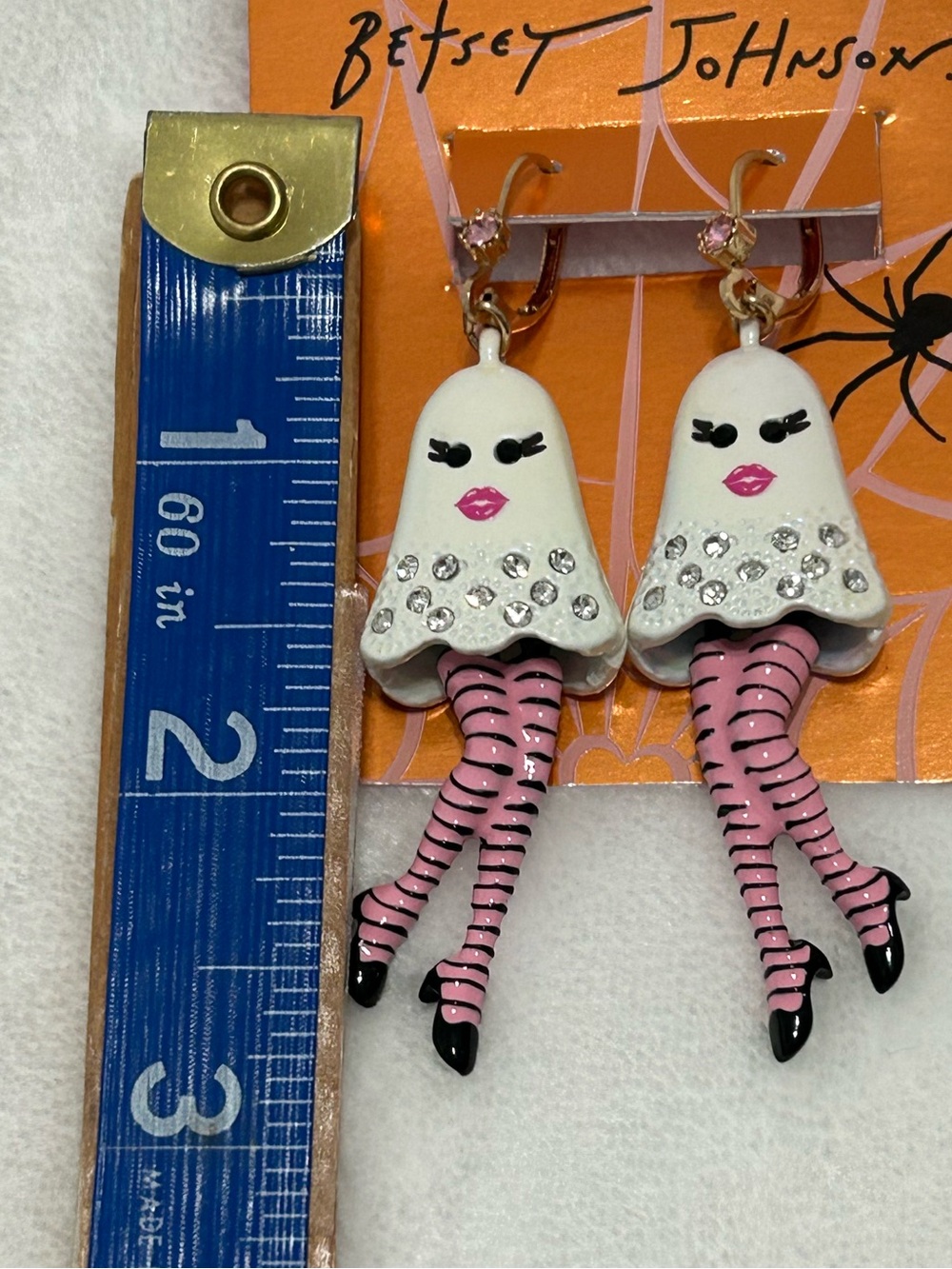 Betsey Johnson Ghost Earrings NWT - Picture 6 of 6